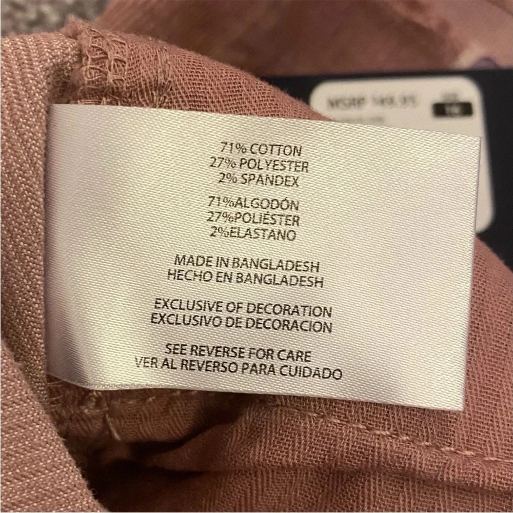 GAP Women's Corduroy Shorts 4 in Raw Edge Hem Cut Off Rose Size 16 - NWT $49.95